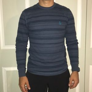 Men’s Blue & Navy Striped Volcom Thermal